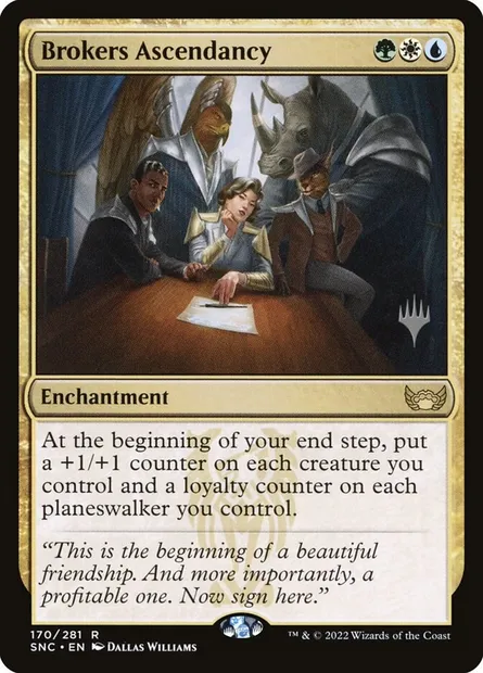 Brokers Ascendancy, Magic card PSNC 170p — Streets of New Capenna Promos set