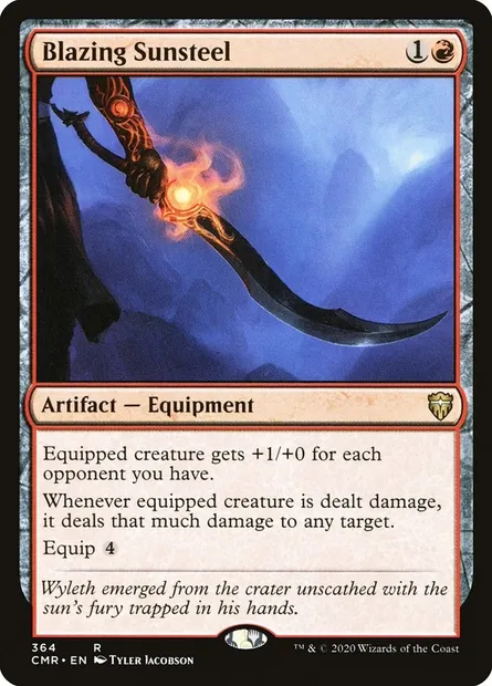 Blazing Sunsteel, Magic card CMR 364 — Commander Legends set