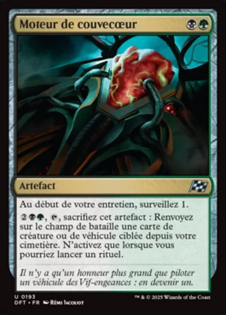 Moteur de couvecœur, carte Magic DFT 193 — extension Aetherdrift