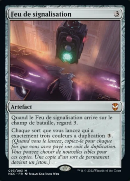 Feu de signalisation, carte Magic NCC 93 — extension New Capenna Commander