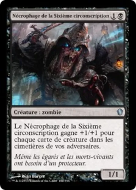 Nécrophage de la Sixième circonscription, carte Magic C13 100 — extension Commander 2013