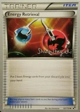 Energy Retrieval, Pokémon card WCD12 092-3 — World Championship Decks 2012 set