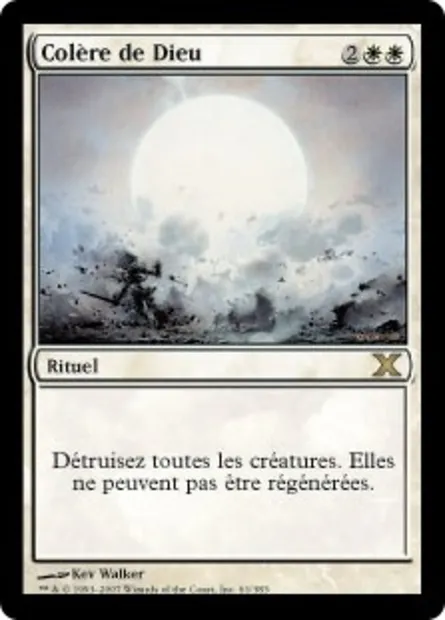 Colère de Dieu, carte Magic 10E 61 — extension Dixième édition