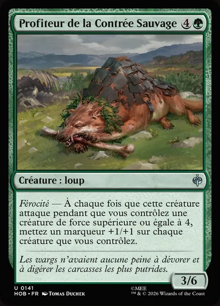 Profiteur de la Contrée Sauvage, carte Magic HOB 141 — extension The Hobbit