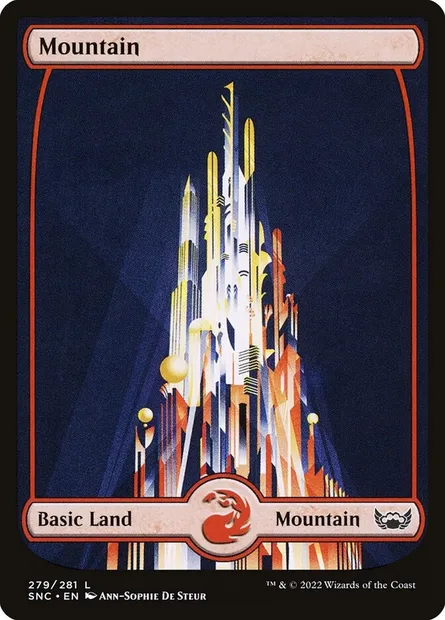 Mountain, Magic card SNC 279 — Streets of New Capenna set