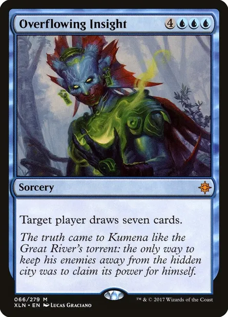 Overflowing Insight, Magic card XLN 66 — Ixalan set