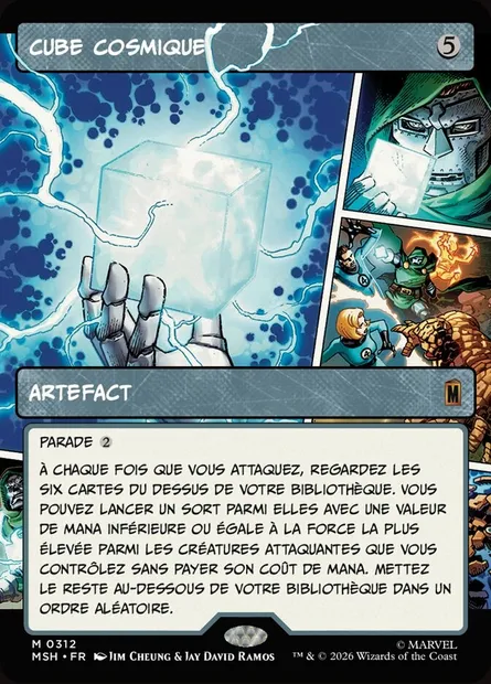 Cube cosmique, carte Magic MSH 312 — extension Marvel Super Heroes