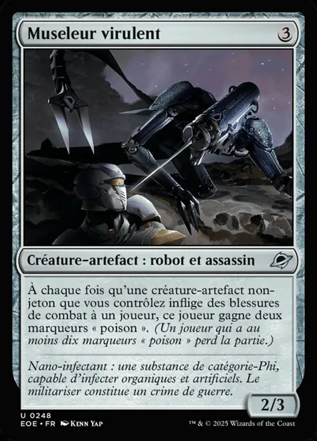 Museleur virulent, carte Magic EOE 248 — extension Edge of Eternities