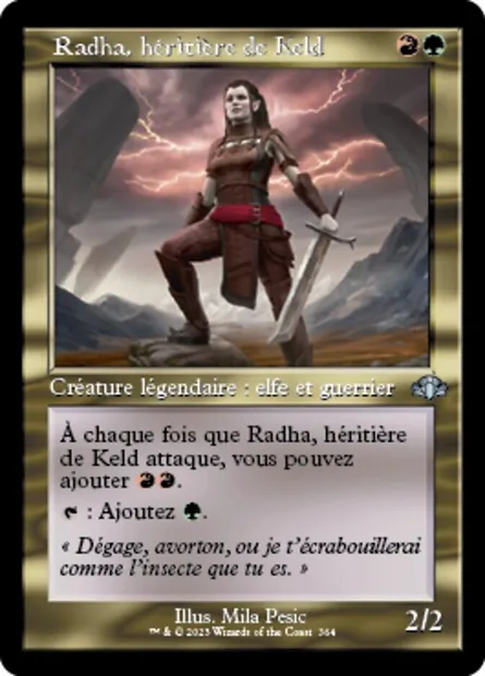 Radha, héritière de Keld, carte Magic DMR 364 — extension Dominaria Remastered
