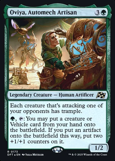Oviya, Automech Artisan, Magic card PDFT 173s — Aetherdrift Promos set