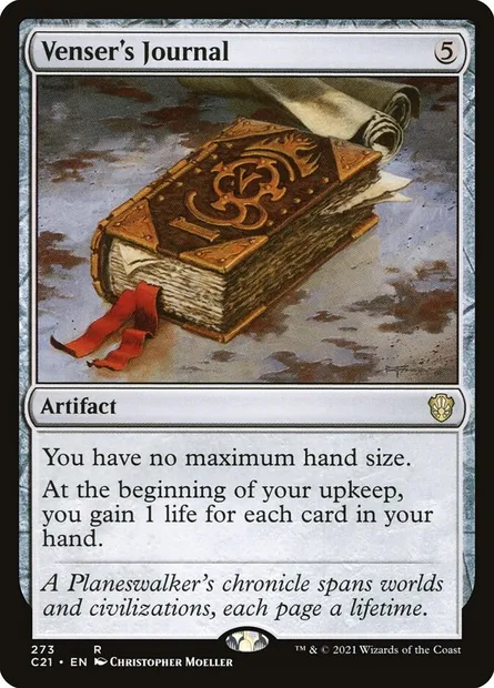 Venser's Journal, Magic card C21 273 — Commander 2021 set