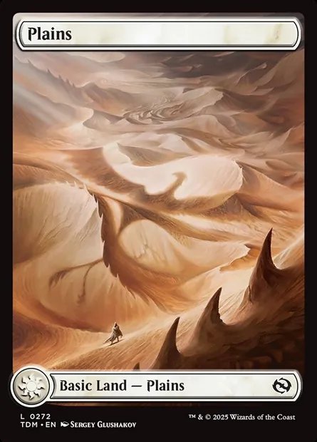 Plains, Magic card TDM 272 — Tarkir: Dragonstorm set
