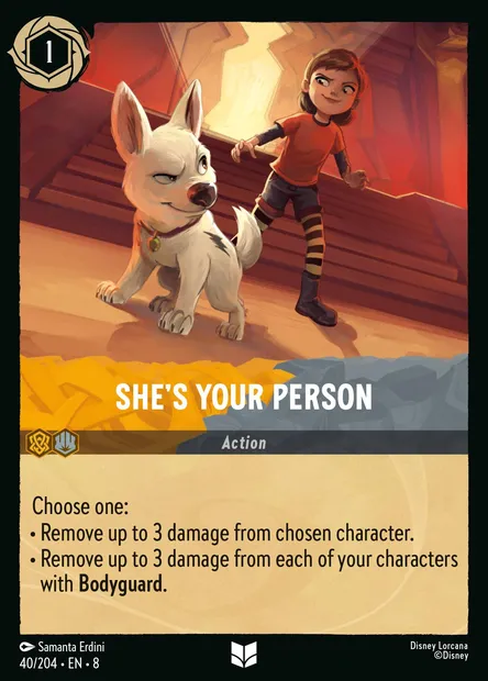 She's Your Person, Disney Lorcana card CH8-040 — The Reign of Jafar set