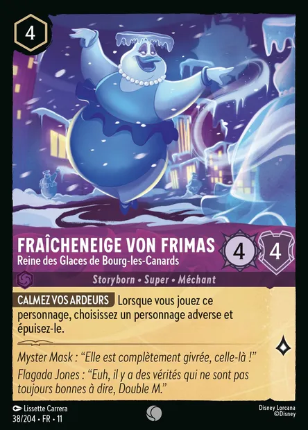 Fraîcheneige von Frimas - Reine des Glaces de Bourg-les-Canards, carte Disney Lorcana CH11-038 — extension Givresort