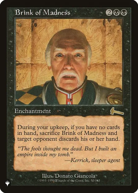 Brink of Madness, Magic card PLST ULG-50 — The List set