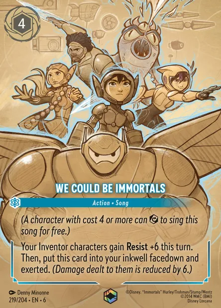 We Could Be Immortals, Disney Lorcana card CH6-219 — Azurite Sea set