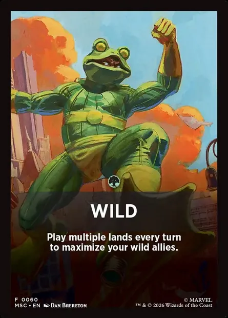 Wild, Magic card FMSC 60 — Marvel Super Heroes Jumpstart Front Cards set