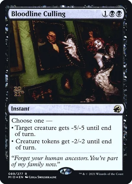 Bloodline Culling, Magic card PMID 89s — Innistrad: Midnight Hunt Promos set