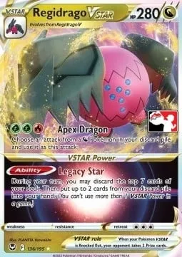 Regidrago VSTAR, carte Pokémon PPS 136-5 — extension Play! Pokémon Prize Pack Series