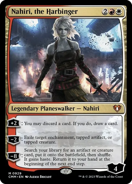 Nahiri, the Harbinger, Magic card CMM 929 — Commander Masters set