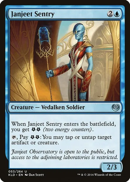 Janjeet Sentry, Magic card KLD 53 — Kaladesh set