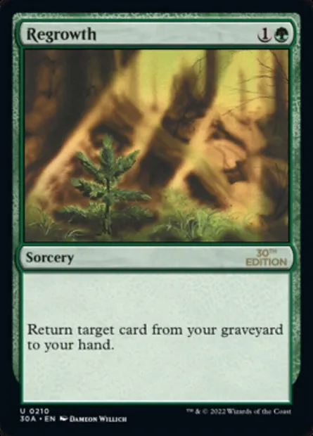 Réapparition, carte Magic 30A 210 — extension 30th Anniversary Edition