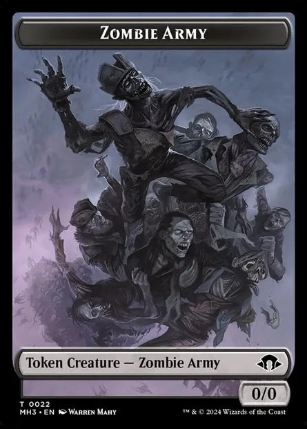 Zombie Army, Magic card TMH3 22 — Modern Horizons 3 Tokens set