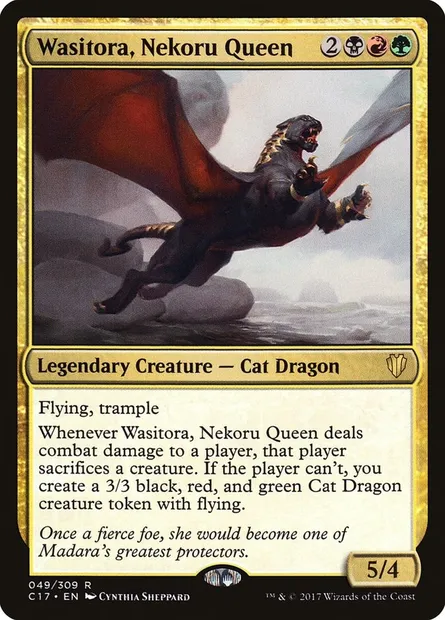 Wasitora, Nekoru Queen, Magic card C17 49 — Commander 2017 set