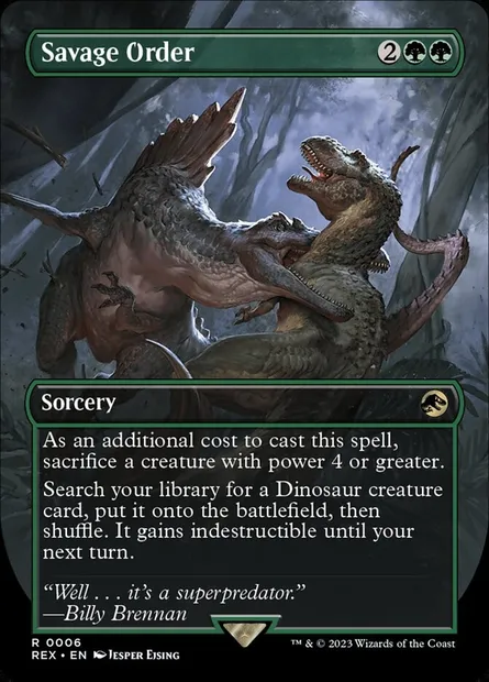 Savage Order, Magic card REX 6 — Jurassic World Collection set