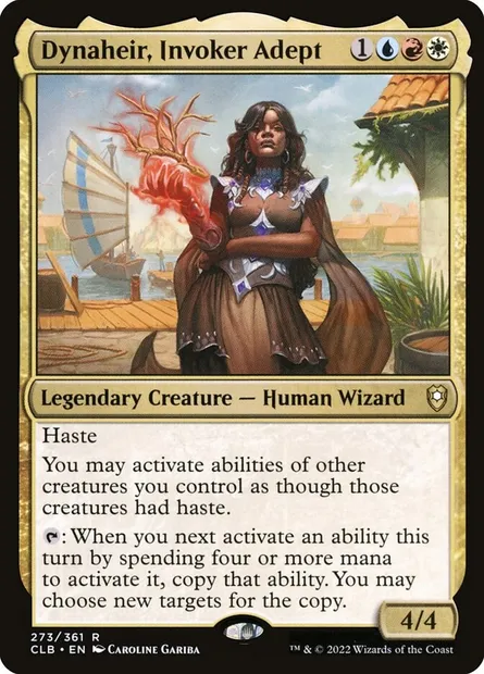 Dynaheir, Invoker Adept, Magic card CLB 273 — Commander Legends: Battle for Baldur's Gate set