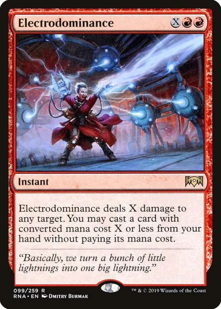 Electrodominance, Magic card RNA 99 — Ravnica Allegiance set