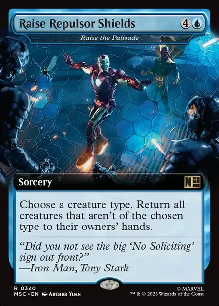 Raise the Palisade, Magic card MSC 340 — Marvel Super Heroes Commander set