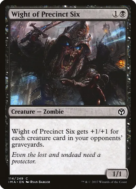 Nécrophage de la Sixième circonscription, carte Magic IMA 114 — extension Iconic Masters