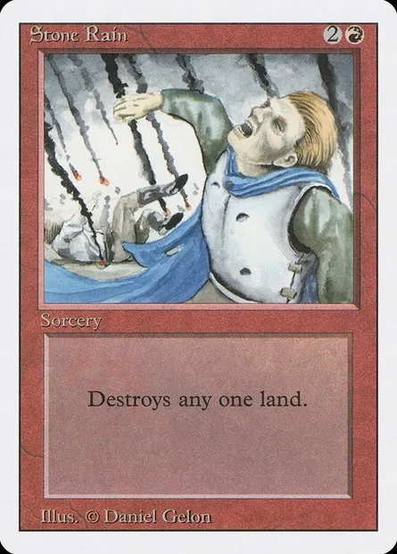 Stone Rain, Magic card 3ED 180 — Revised Edition set