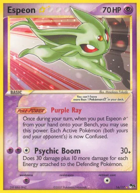 Espeon ☆, Pokémon card P5 16 — POP Series 5 set