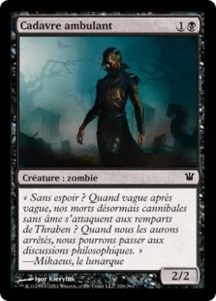 Cadavre ambulant, carte Magic ISD 126 — extension Innistrad