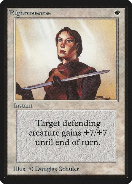 Righteousness, Magic card LEB 37 — Limited Edition Beta set