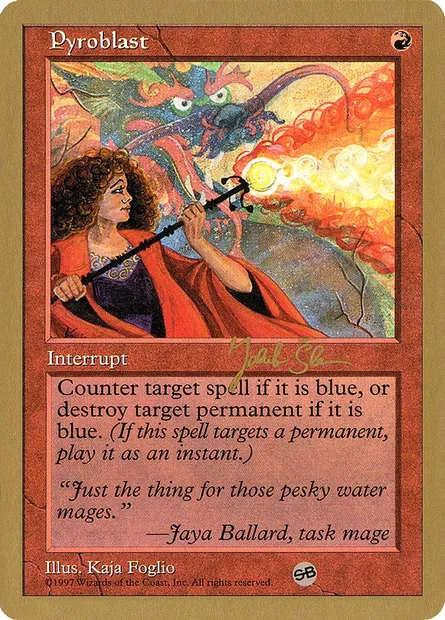 Pyrosalve, carte Magic WC97 js262sb — extension World Championship Decks 1997