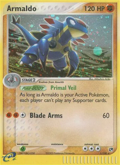 Armaldo, Pokémon card SS 1 — Sandstorm set