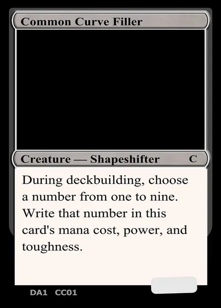 Common Curve Filler, Magic card UNK CC01 — Unknown Event set