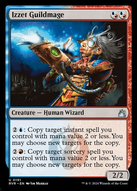 Izzet Guildmage, Magic card RVR 191 — Ravnica Remastered set