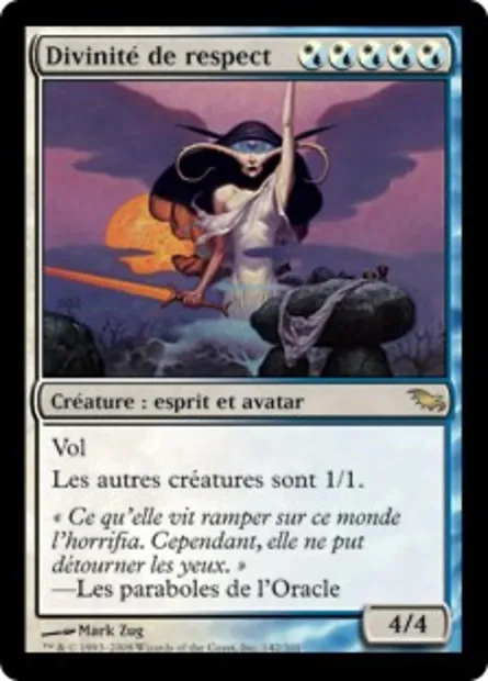 Divinité de respect, carte Magic SHM 142 — extension Sombrelande