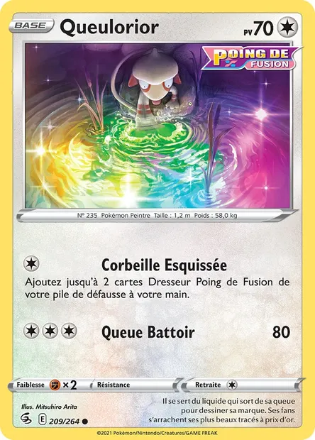 Queulorior, carte Pokémon FST 209 — extension Poing de Fusion