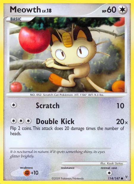 Meowth, Pokémon card SV 114 — Supreme Victors set