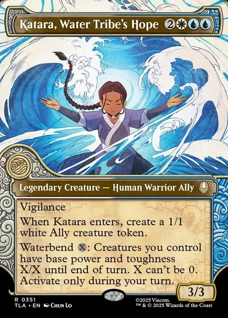 Katara, Water Tribe's Hope, Magic card TLA 351 — Avatar: The Last Airbender set