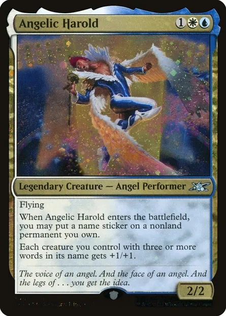 Angelic Harold, carte Magic UNF 448 — extension Unfinity