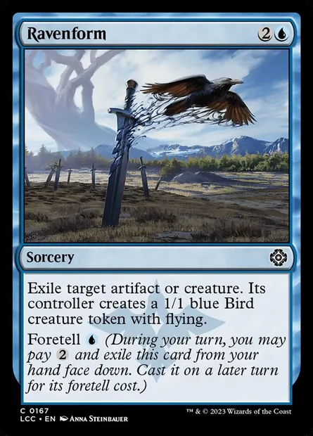 Ravenform, Magic card LCC 167 — The Lost Caverns of Ixalan Commander set