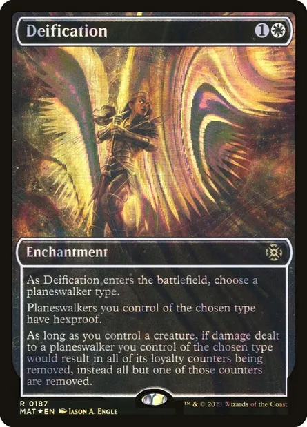 Deification, Magic card MAT 187 — March of the Machine: The Aftermath set