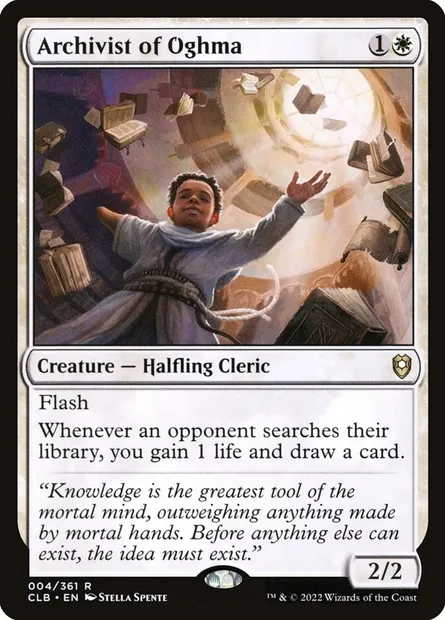 Archivist of Oghma, Magic card CLB 4 — Commander Legends: Battle for Baldur's Gate set