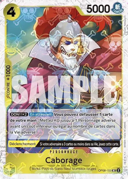 Caborage, carte One Piece OP06-100 — extension ONE PIECE CARD THE BEST